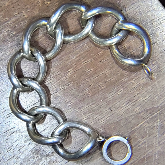 5 Oz. Sterling Silver Curb Link Bracelet - Picture 1 of 2